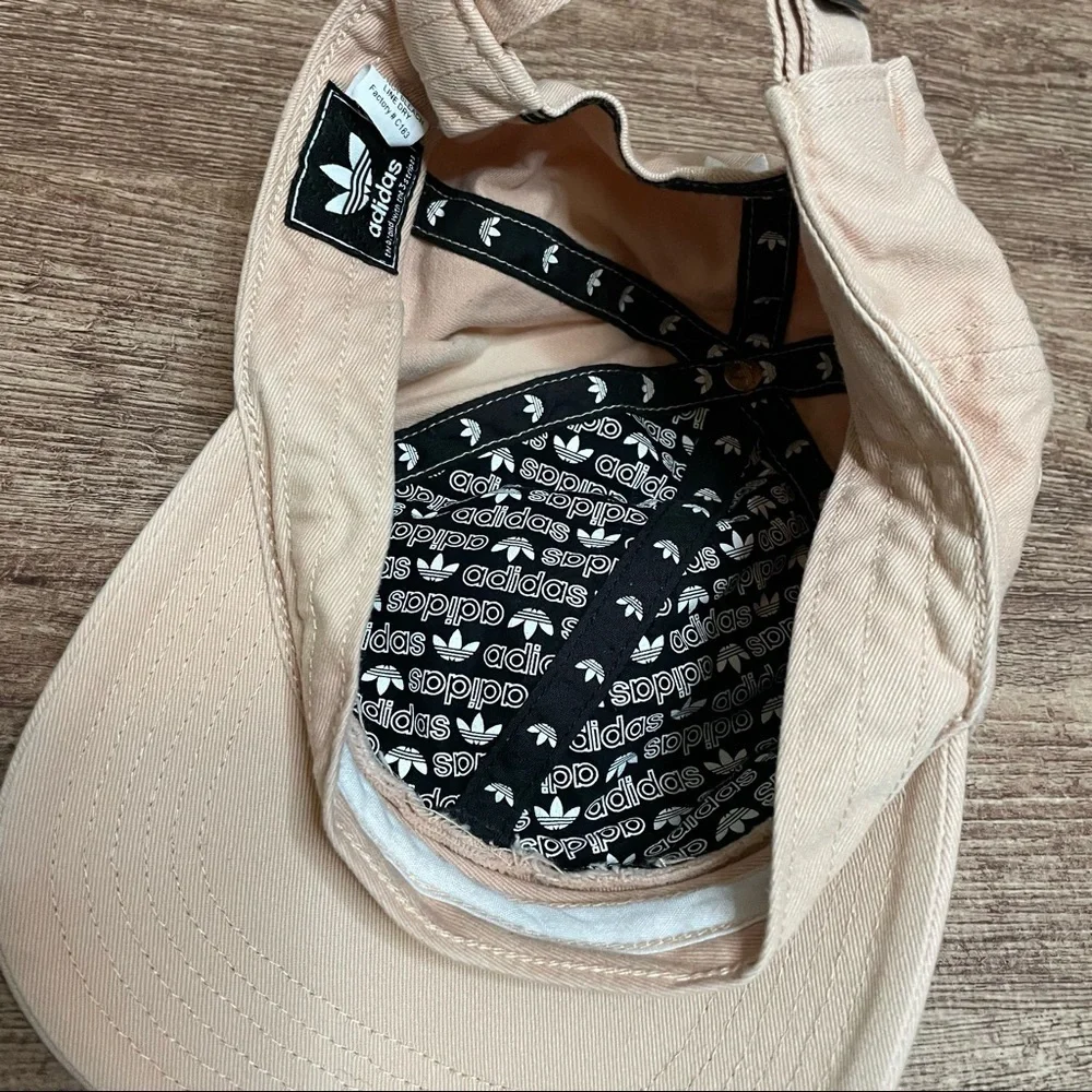 Adidas Light Pink Logo Front Baseball Hat